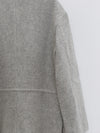 SAMUEL GUI YANG 25 Autumn and Winter Drawstring Jacket/Belt Scottish Tweed Wool Skirt SGY-AW25BMWJT08-1-1-GREY MELANGE Jacket